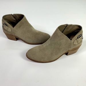Vince Camuto Parveen Suede Side "V" Ankle Booties